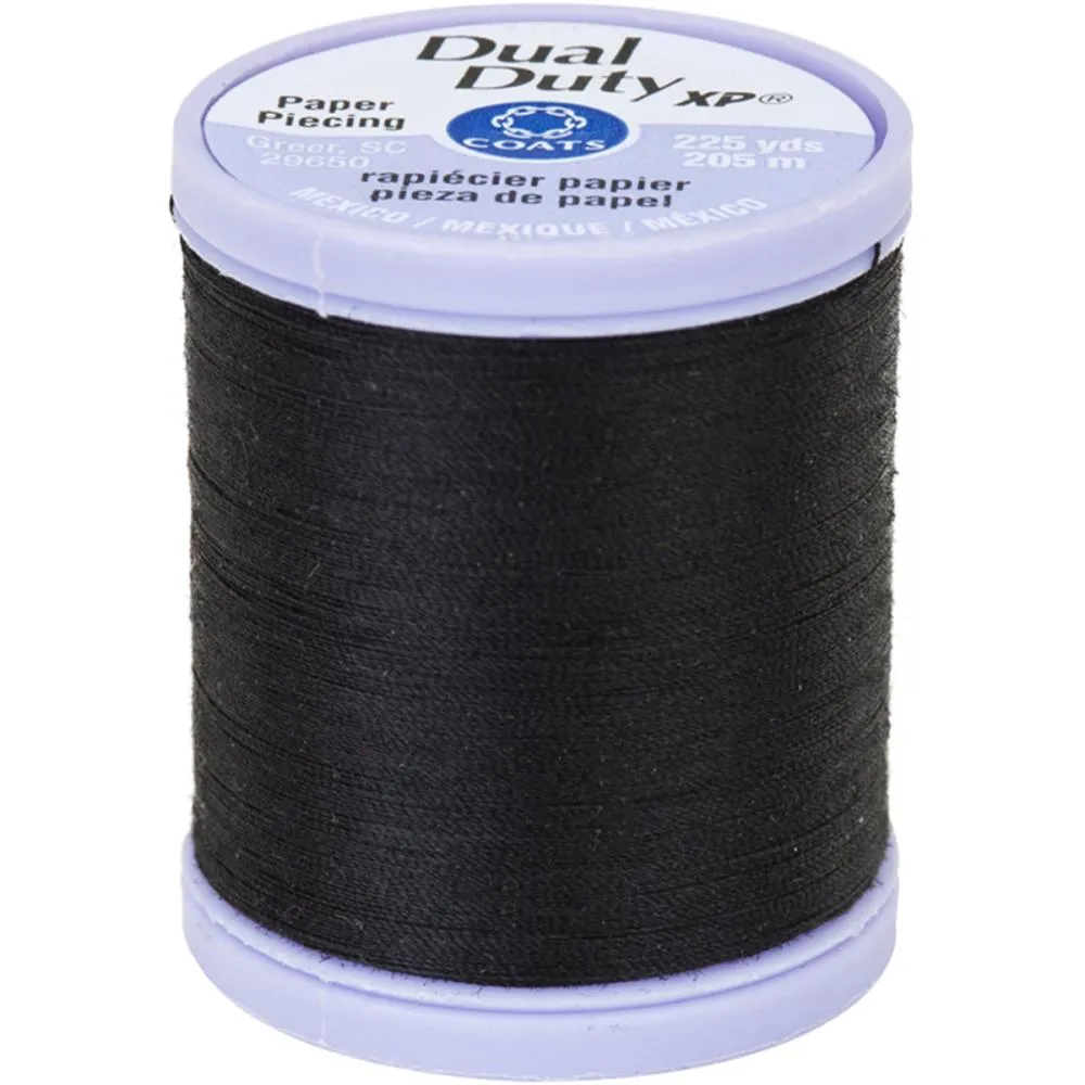 Coats Dual Duty XP Paper Piecing Thread 225yd - Black*
