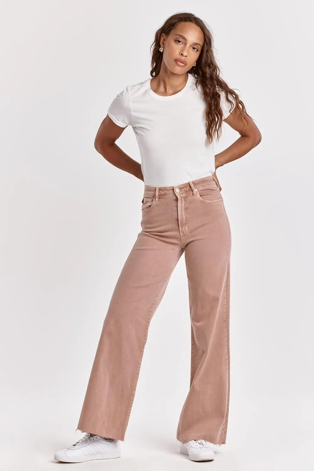 DEAR JOHN Fiona Women's Jeans Wide Leg High Rise Full Inseam