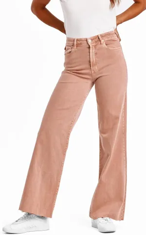 DEAR JOHN Fiona Women's Jeans Wide Leg High Rise Full Inseam