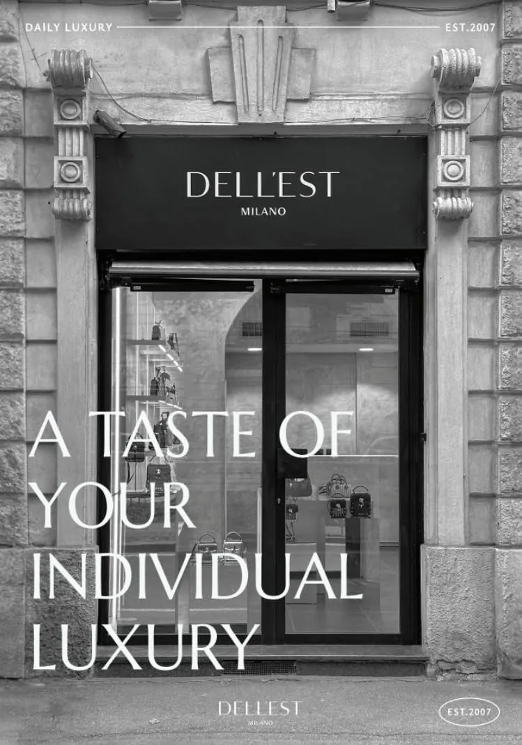 DELL'EST Amas Bag_Solid_Black, Luxury Hobo Bucket Bag, Black Nylon with Metal Hardware, Adjustable Crossbody Strap, Large