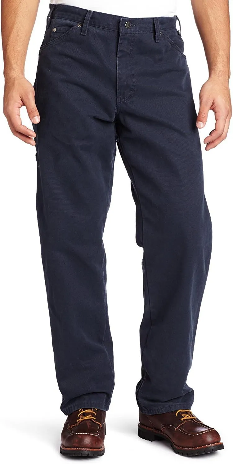Dickies Mens Relaxed Fit Sanded Duck Carpenter Jean