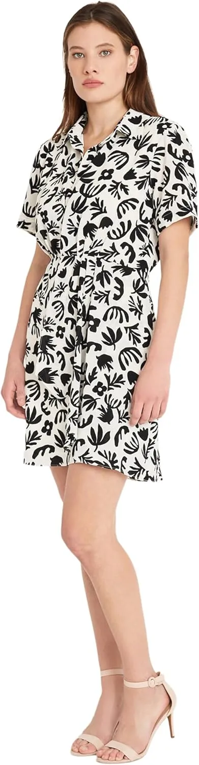 Donna Morgan Women's Mini Dress with Front Skirt Dr