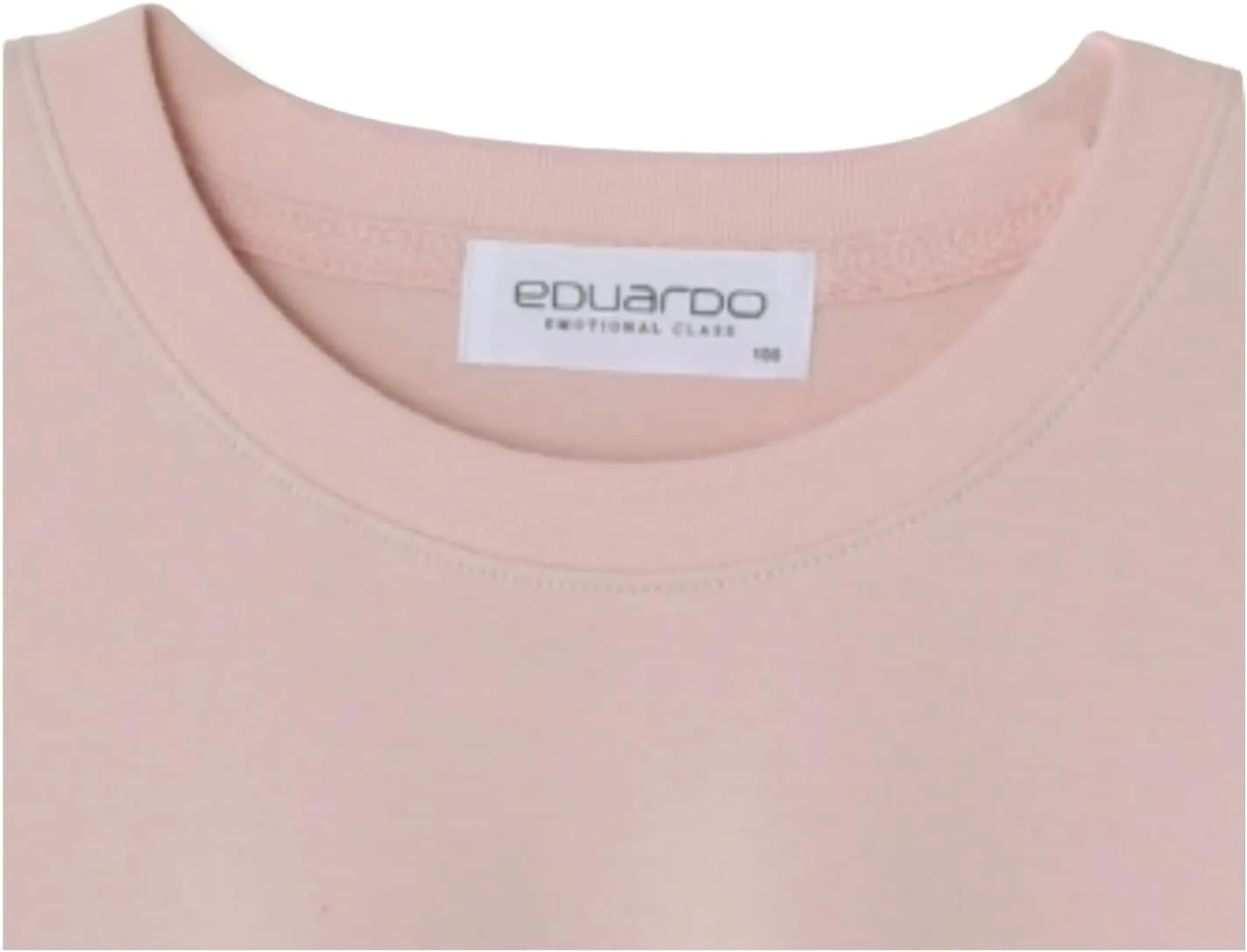 EDUARDO Men's T-Shirt Long-Sleeve Crew Neck Semi Over Relaxed Fit.