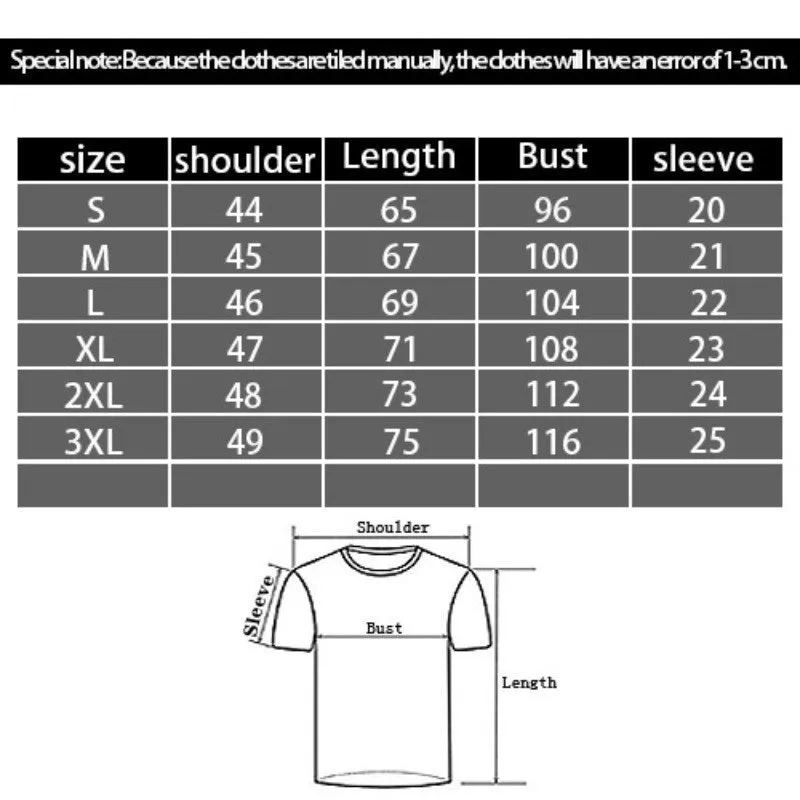 Fashion 3D Digital Printing Casual Round Neck T-Shirt