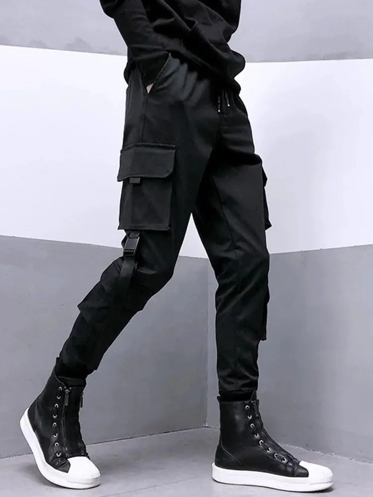 Fashion Cargo Pants Women Man Summer Hip Hop Streetwear Pockets Harem Trousers Joggers Pants