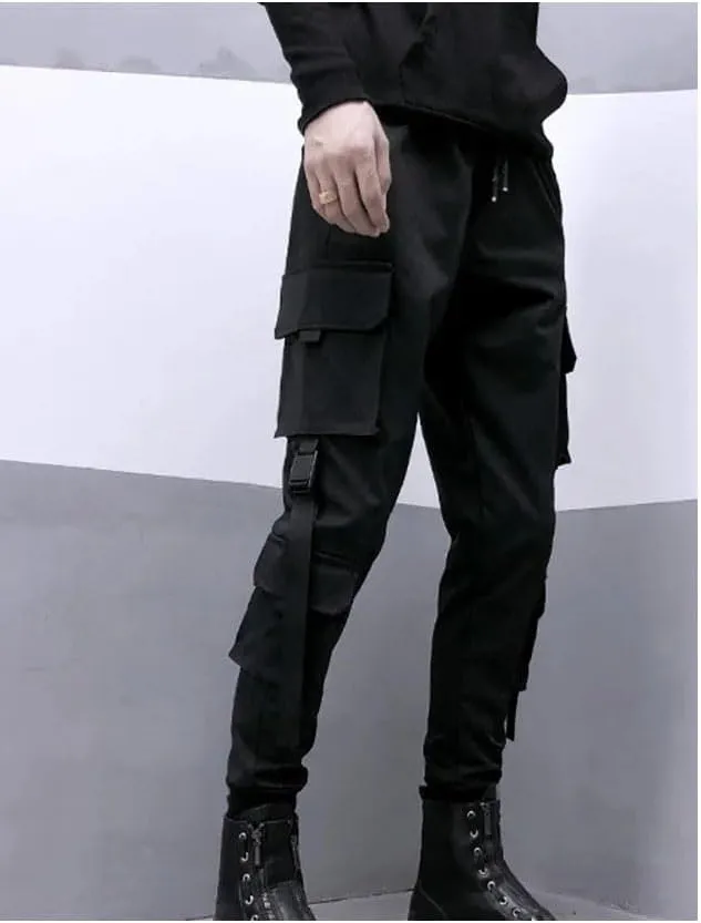 Fashion Cargo Pants Women Man Summer Hip Hop Streetwear Pockets Harem Trousers Joggers Pants