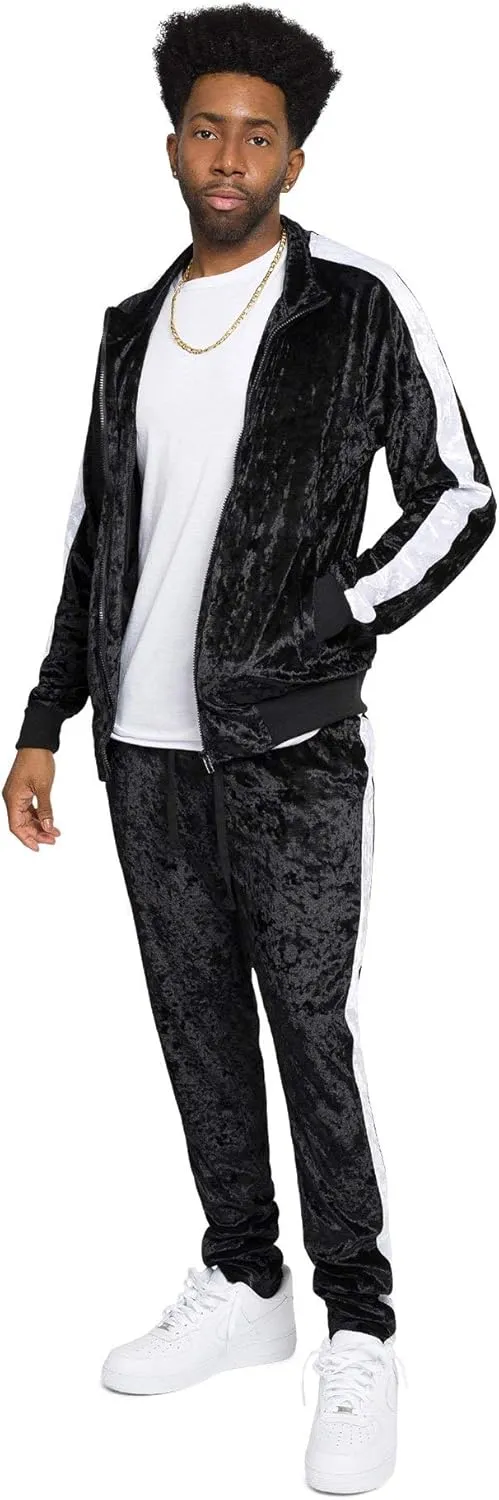 G-Style USA Men's Velour Velvet Tracksuit Sets -Casual Wear, Gym, and Lounge