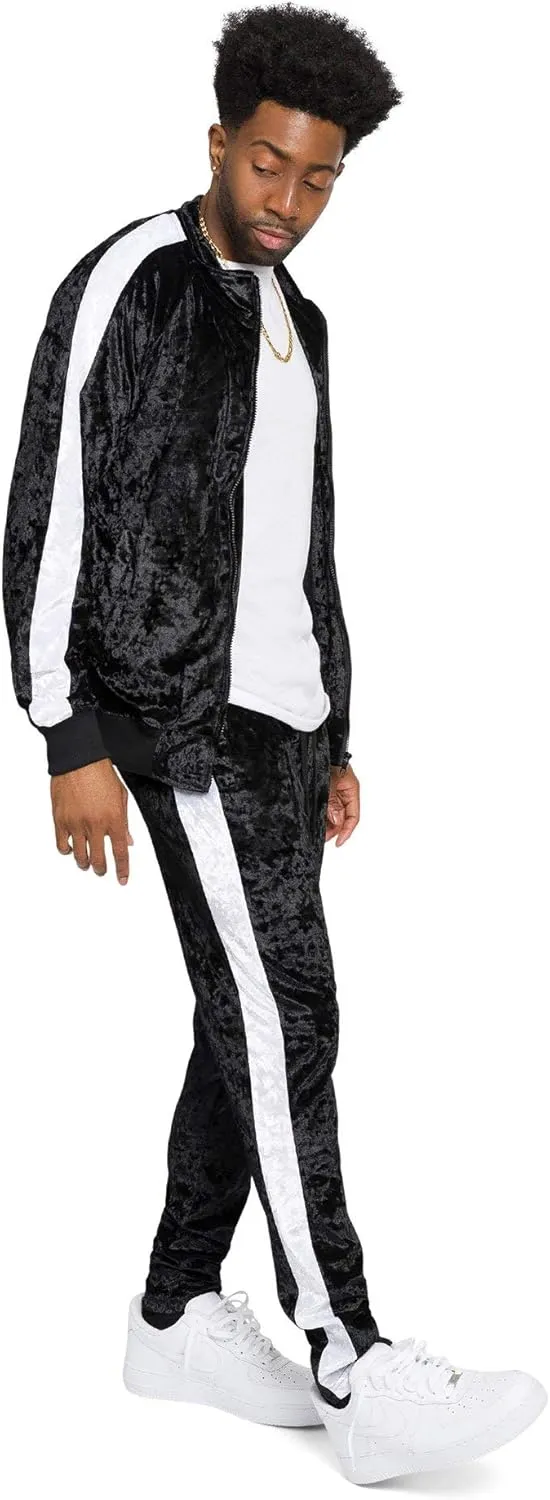 G-Style USA Men's Velour Velvet Tracksuit Sets -Casual Wear, Gym, and Lounge