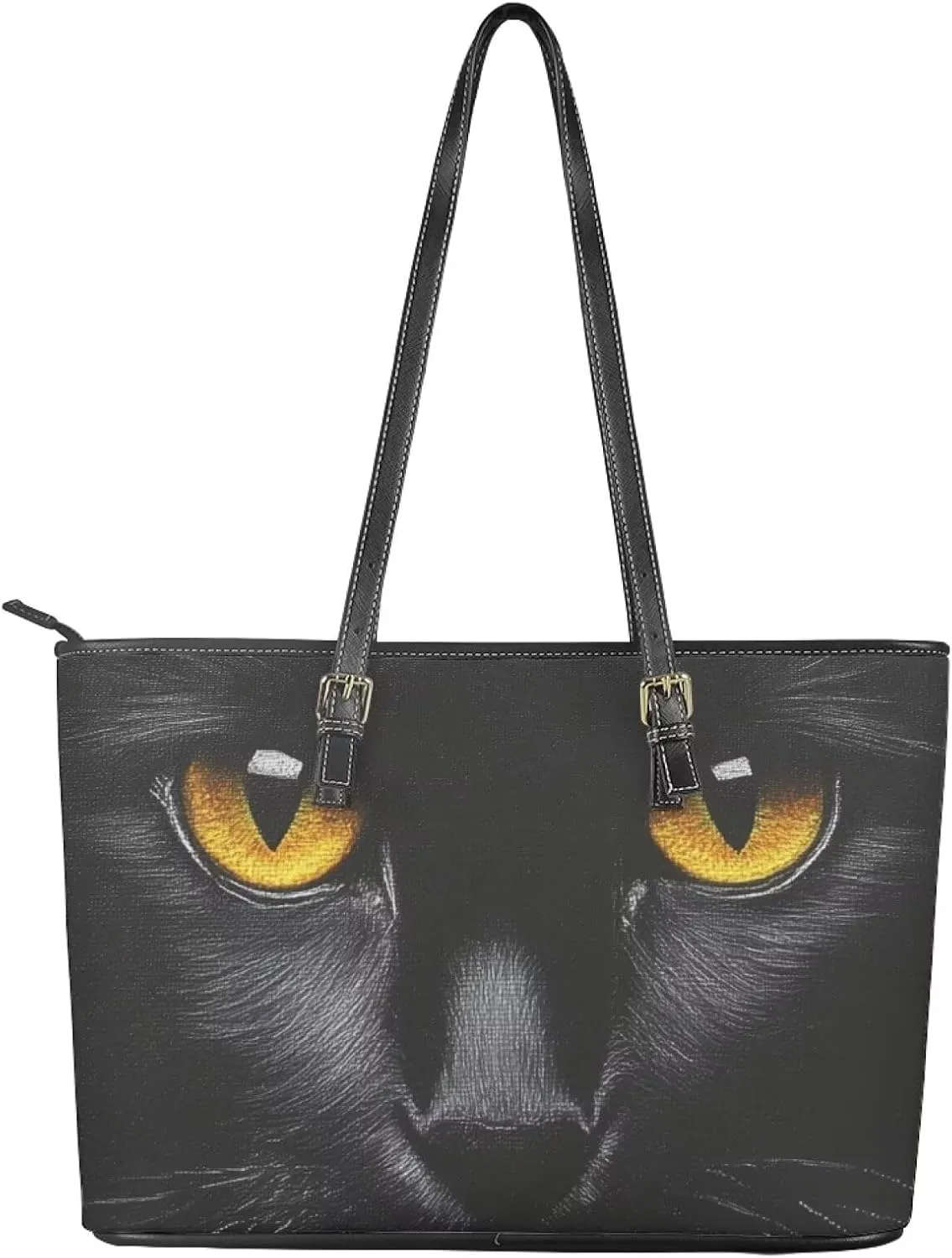 GIFTPUZZ Women's Satchel Handbags with Zipper Women Ladies Tote Bag PU Leather Big Purses Shoulder Bag for Work