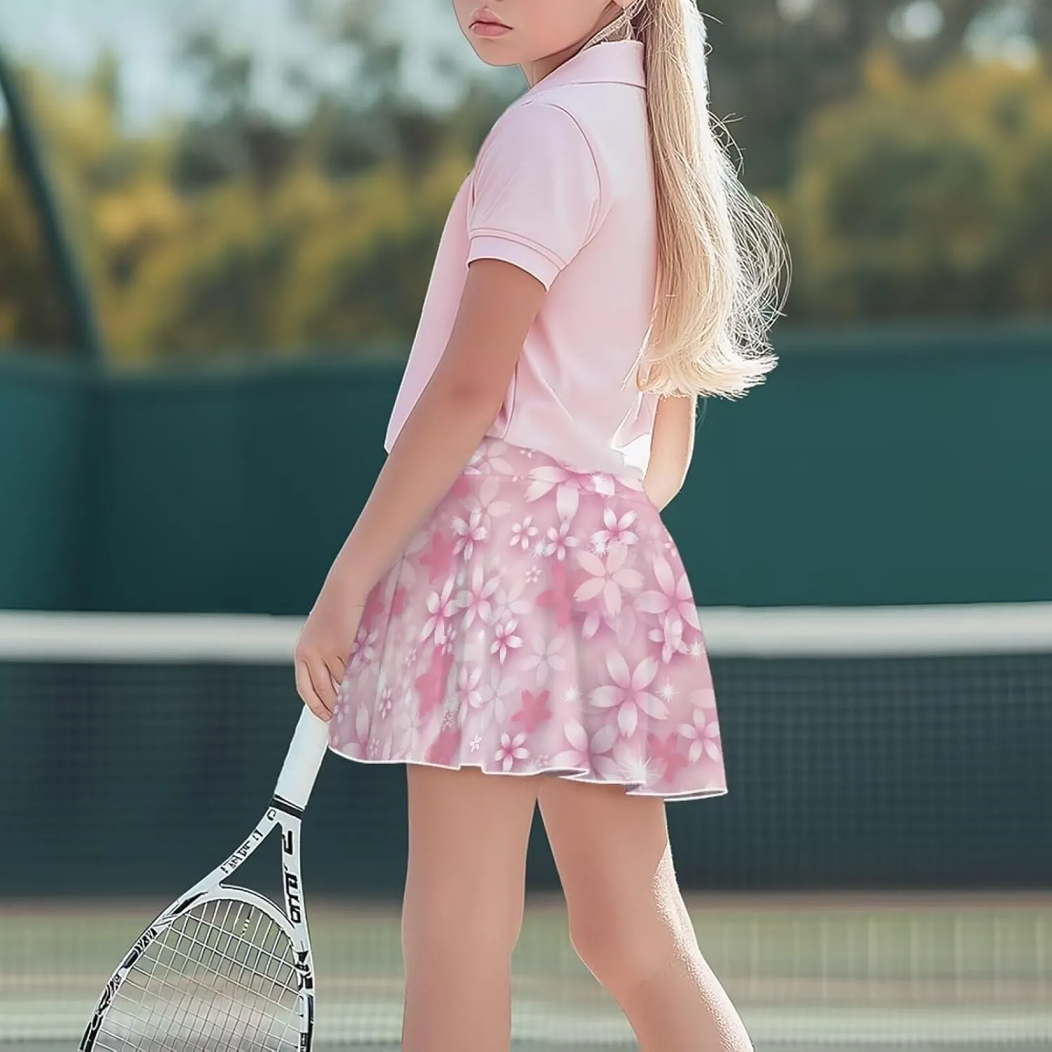 Girls' Skirts & Skorts with Pockets Built in Shorts High Waisted Skirt Size 5-14