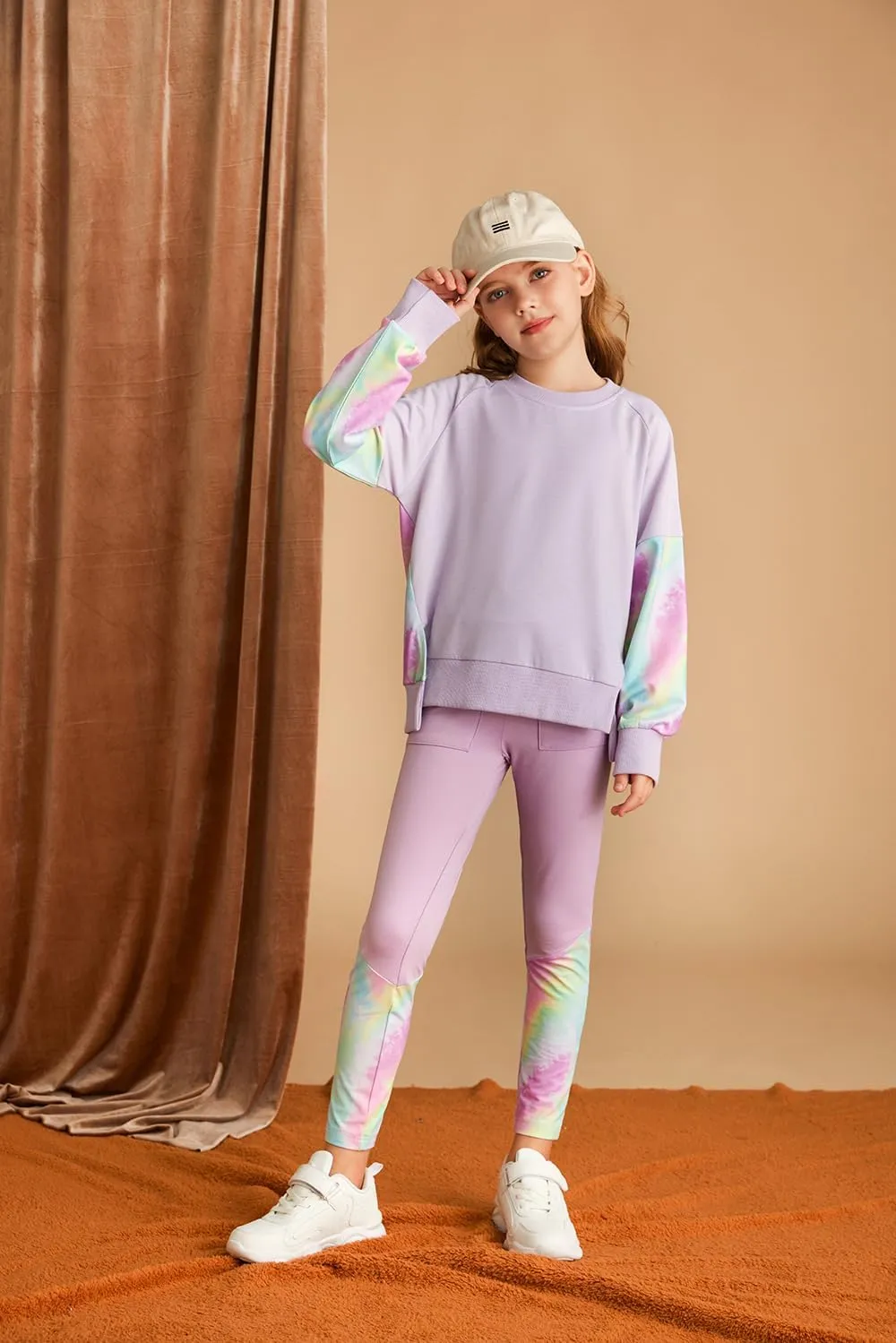 GRACE KARIN Girls Clothes Sweatshirt for Teen Girls Fashion Outfits Sweapants Leggings Tracksuit Clothing Set Size 5-14