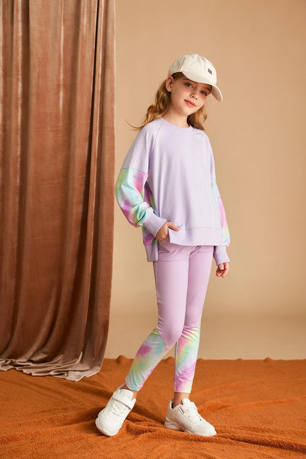GRACE KARIN Girls Clothes Sweatshirt for Teen Girls Fashion Outfits Sweapants Leggings Tracksuit Clothing Set Size 5-14