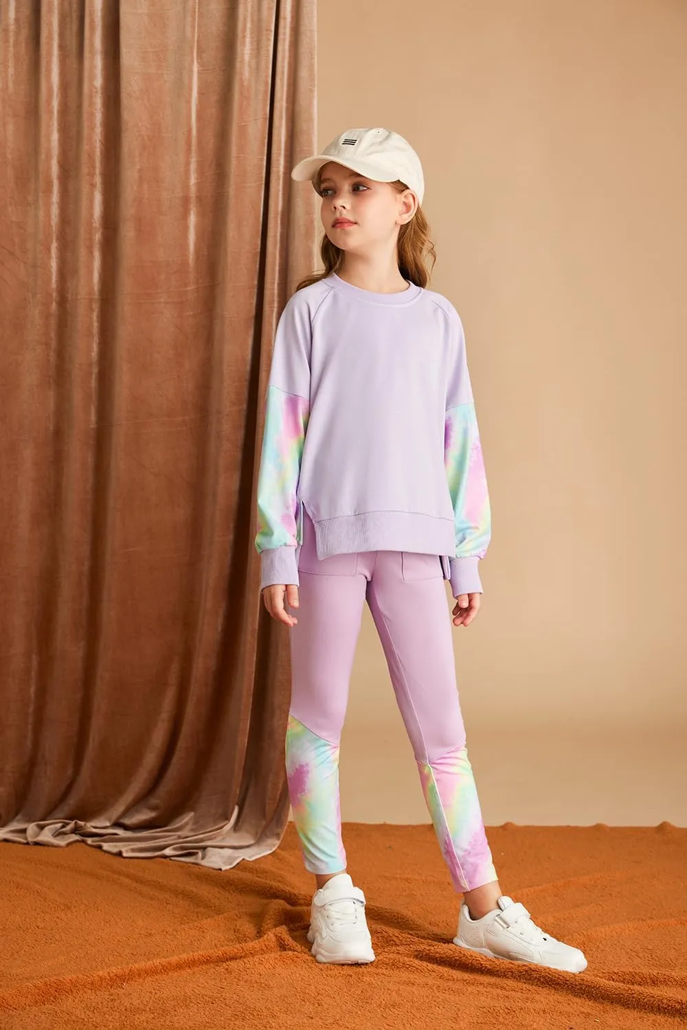GRACE KARIN Girls Clothes Sweatshirt for Teen Girls Fashion Outfits Sweapants Leggings Tracksuit Clothing Set Size 5-14