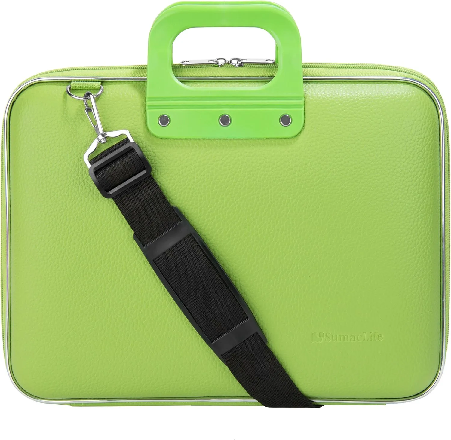 Green Slim Travel Briefcase Laptop Messenger Bag for Chuwi LapBook Pro, HeroBook Pro 14"