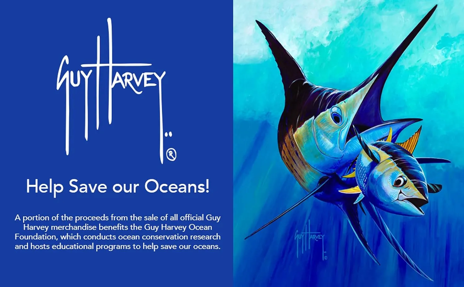 Guy Harvey Men's Long Sleeve Performance T-Shirt with UPF 30  Sun Protection
