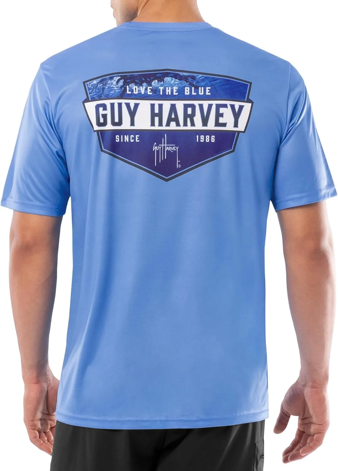 Guy Harvey Men's Short Sleeve Performance T-Shirt with UPF 30  Sun Protection