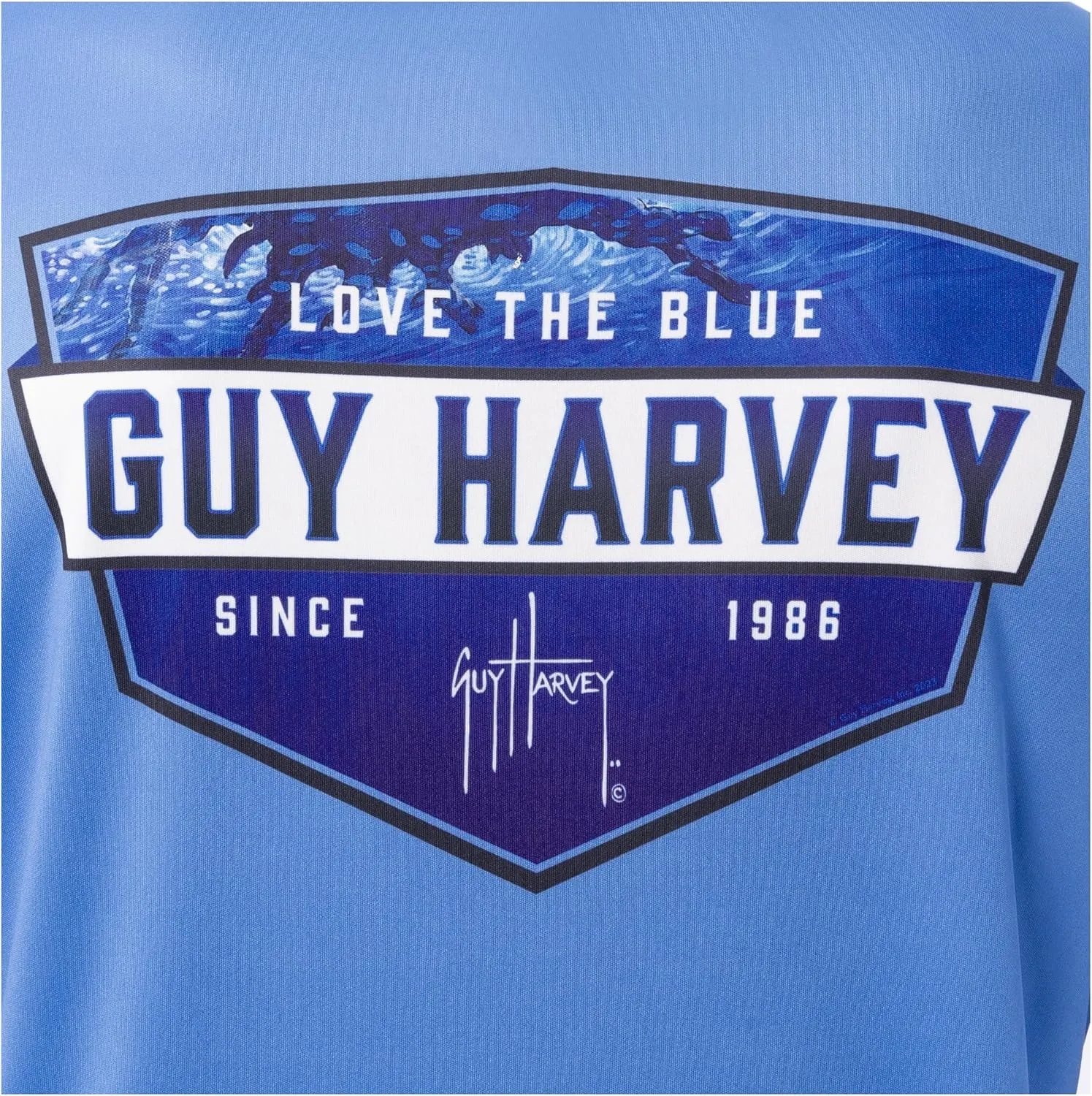 Guy Harvey Men's Short Sleeve Performance T-Shirt with UPF 30  Sun Protection
