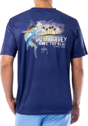 Guy Harvey Men's Short Sleeve Performance T-Shirt with UPF 30  Sun Protection