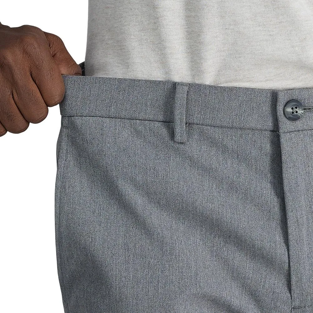 Haggar Men's Wrinkle Free Straight Fit Flat Front Khaki Pant