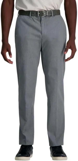 Haggar Men's Wrinkle Free Straight Fit Flat Front Khaki Pant