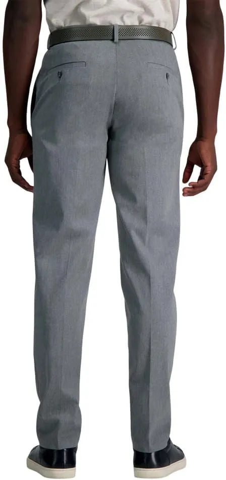 Haggar Men's Wrinkle Free Straight Fit Flat Front Khaki Pant