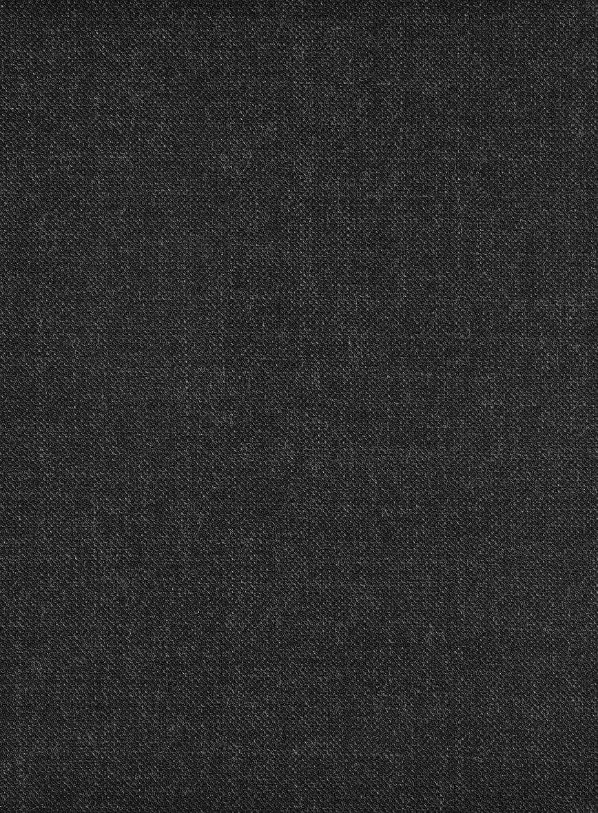 Hardy Minnis Charcoal Sharkskin Wool Suit