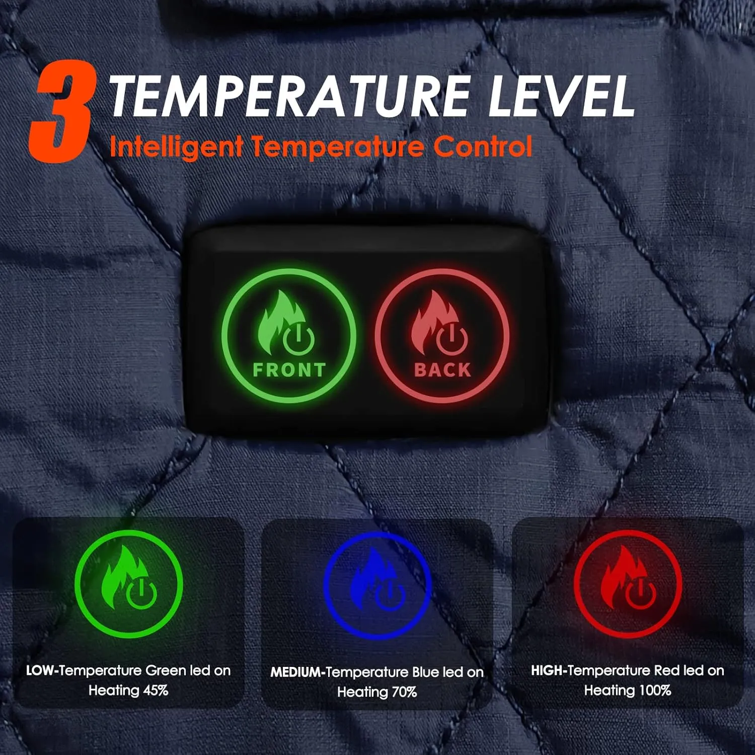 Heated Vest for Women, 6 Heated Zones Neck Heating Womens Heated Vest Coat(10000mAh Battery Pack Included