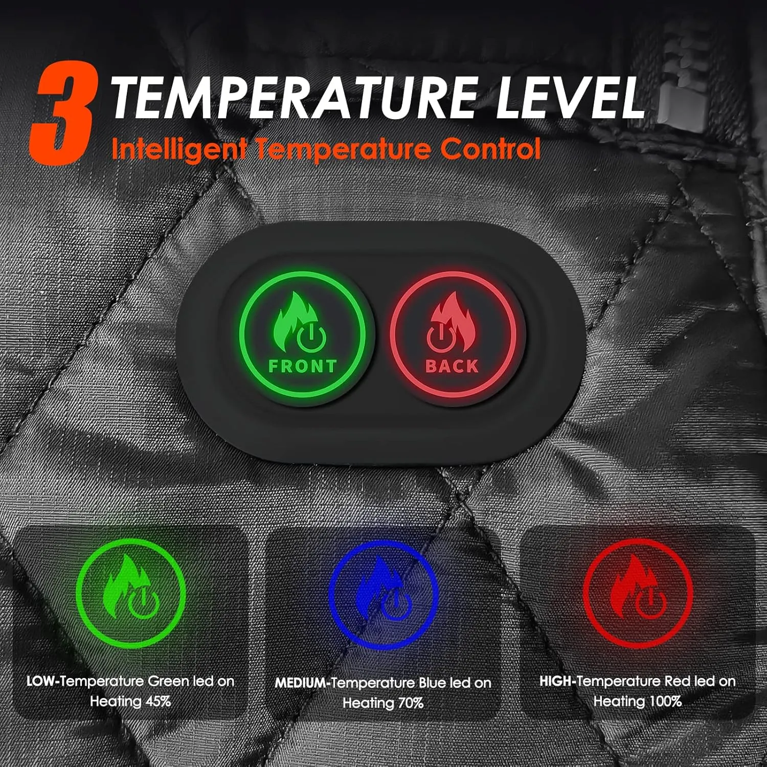 Heated Vest for Women, 6 Heated Zones Neck Heating Womens Heated Vest Coat(10000mAh Battery Pack Included