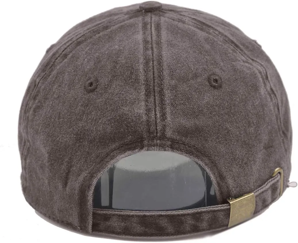 HH HOFNEN Men Women Washed Distressed Twill Cotton Baseball Cap Vintage Adjustable Dad Hat