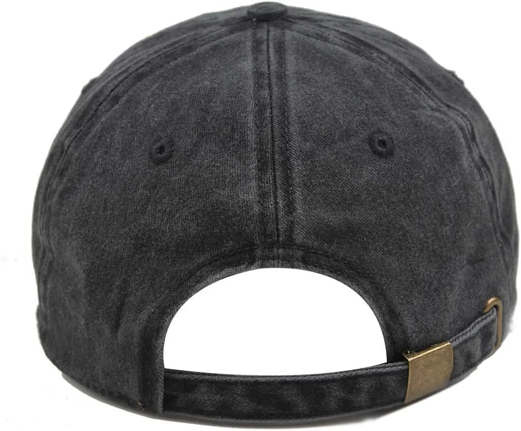 HH HOFNEN Men Women Washed Distressed Twill Cotton Baseball Cap Vintage Adjustable Dad Hat