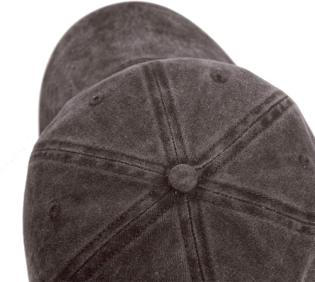 HH HOFNEN Men Women Washed Distressed Twill Cotton Baseball Cap Vintage Adjustable Dad Hat