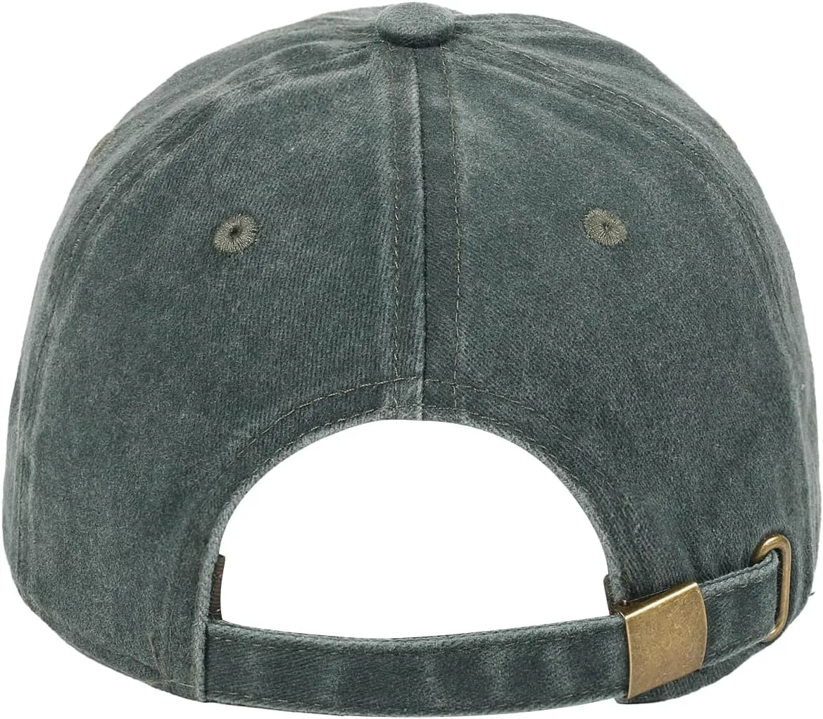 HH HOFNEN Men Women Washed Distressed Twill Cotton Baseball Cap Vintage Adjustable Dad Hat