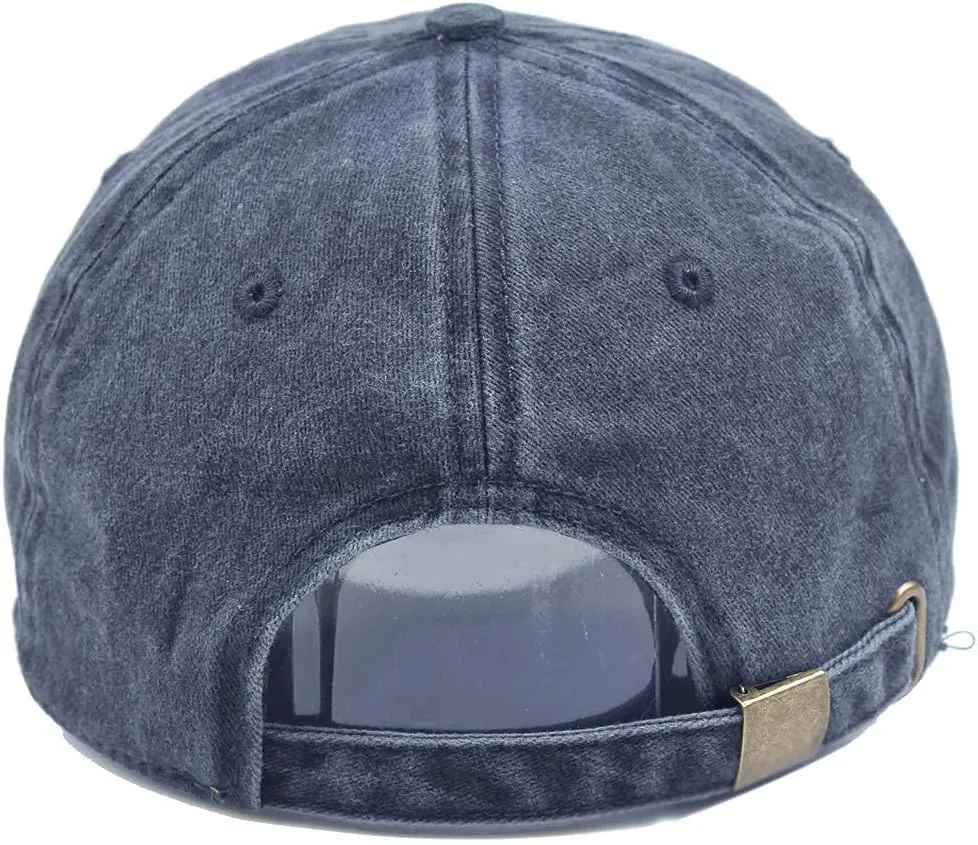 HH HOFNEN Men Women Washed Distressed Twill Cotton Baseball Cap Vintage Adjustable Dad Hat