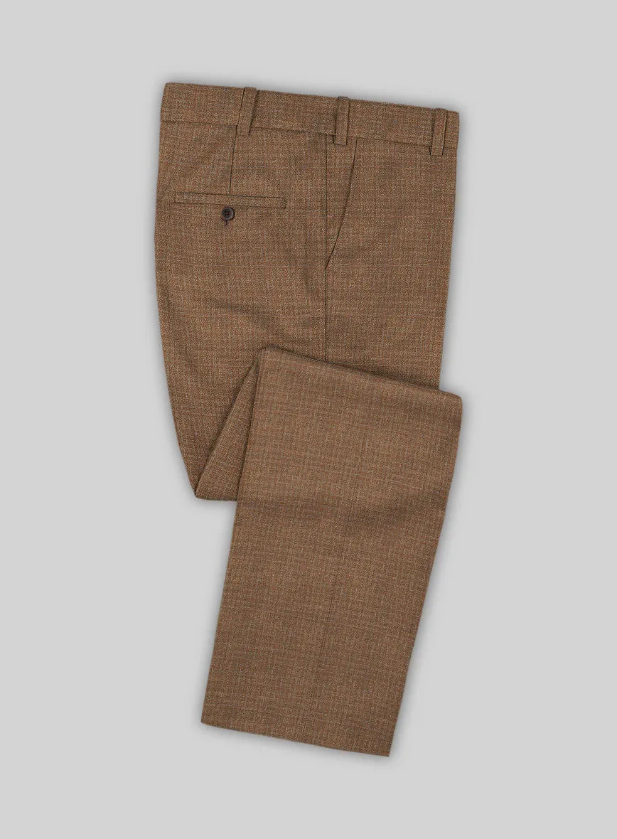 Italian Murano Karilo Brown Wool Linen Silk Suit