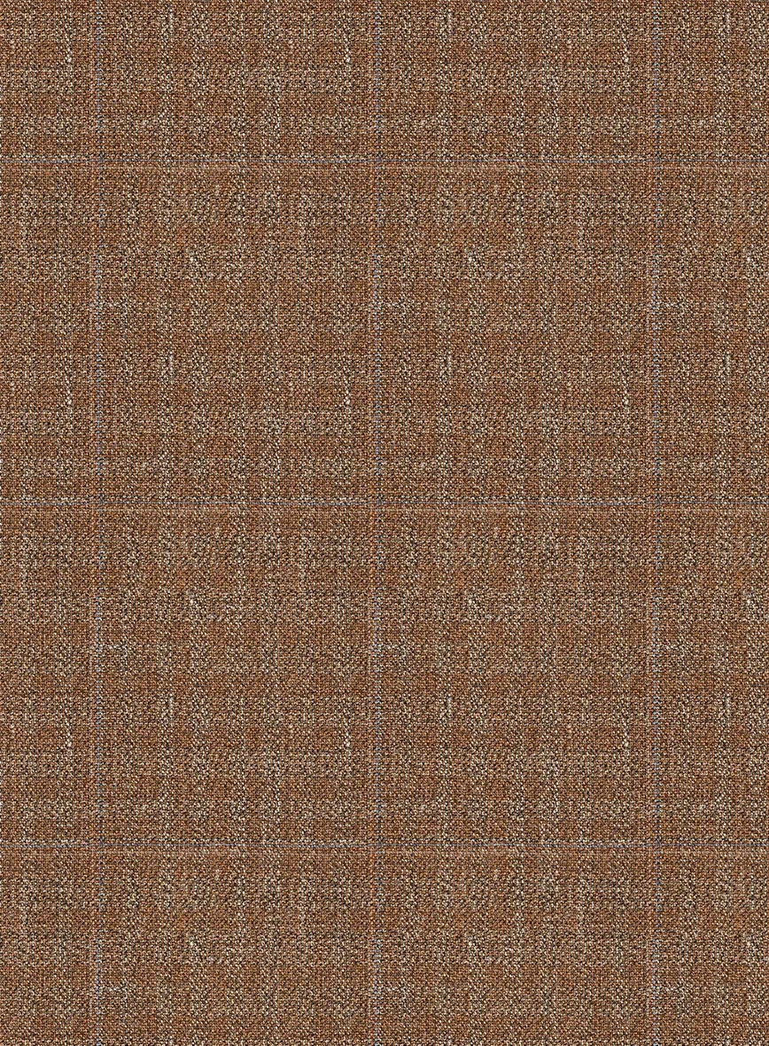 Italian Murano Karilo Brown Wool Linen Silk Suit