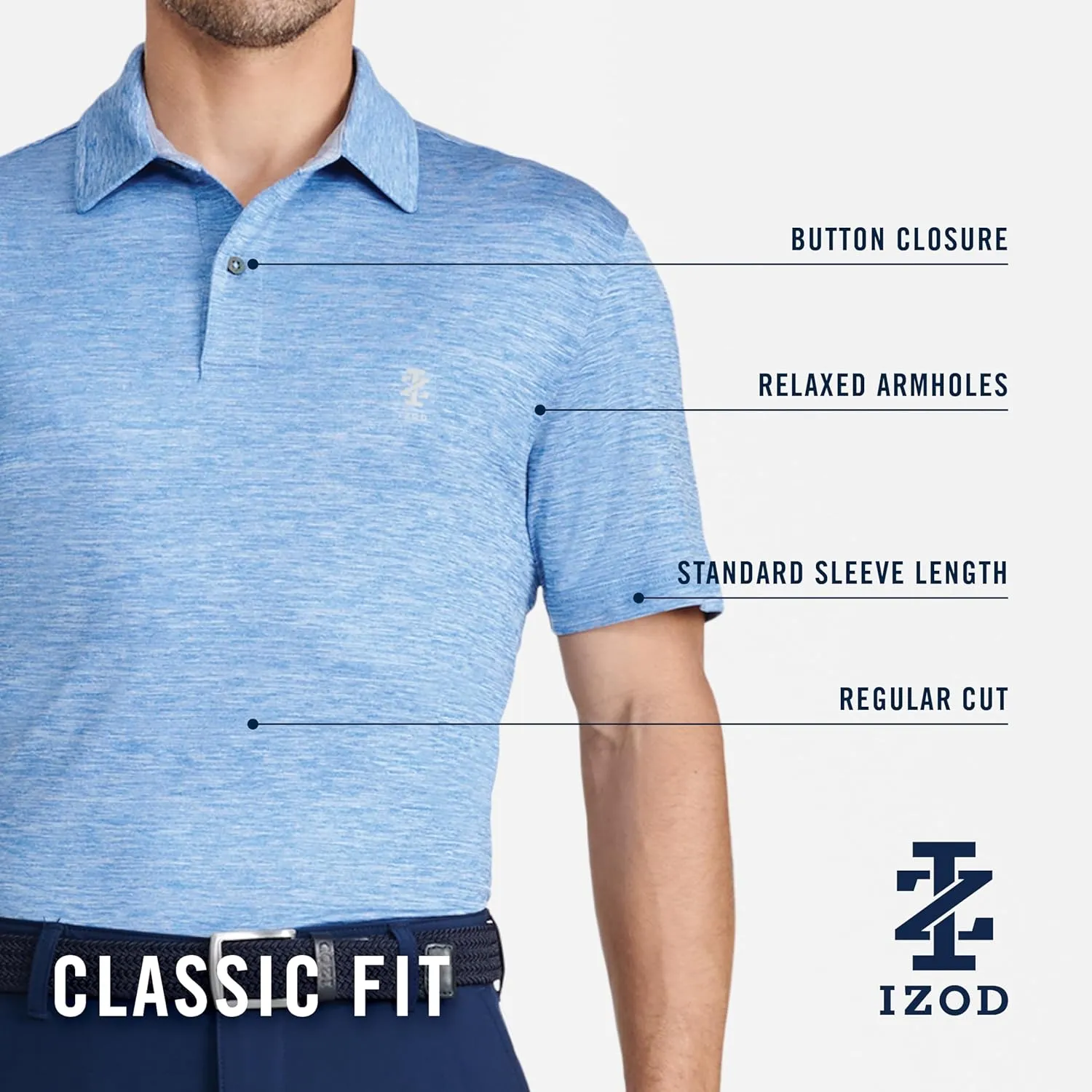 IZOD Men's Swingflex Elite Short Sleeve Golf Polo