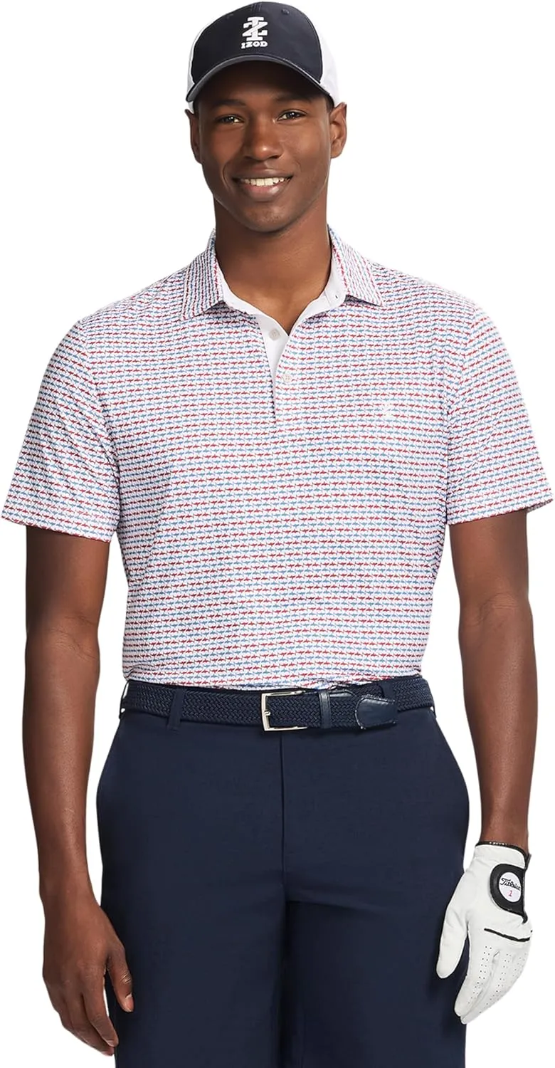 IZOD Men's Swingflex Elite Short Sleeve Golf Polo