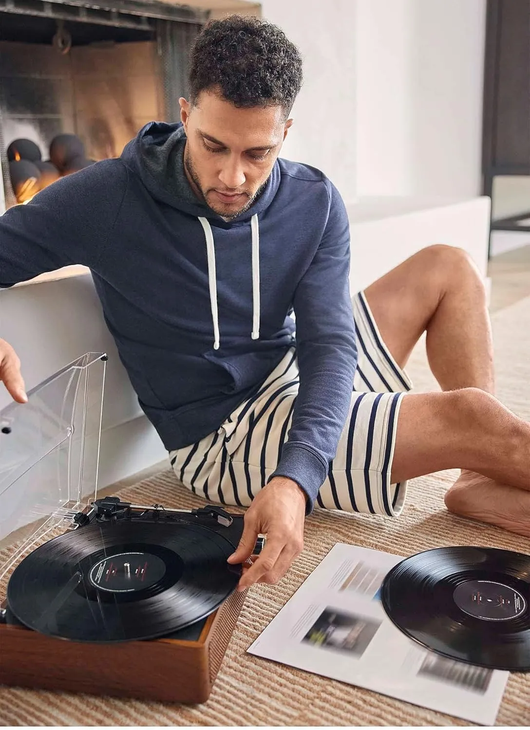 Jockey Men's Loungewear Cotton Blend Fleece Hoodie