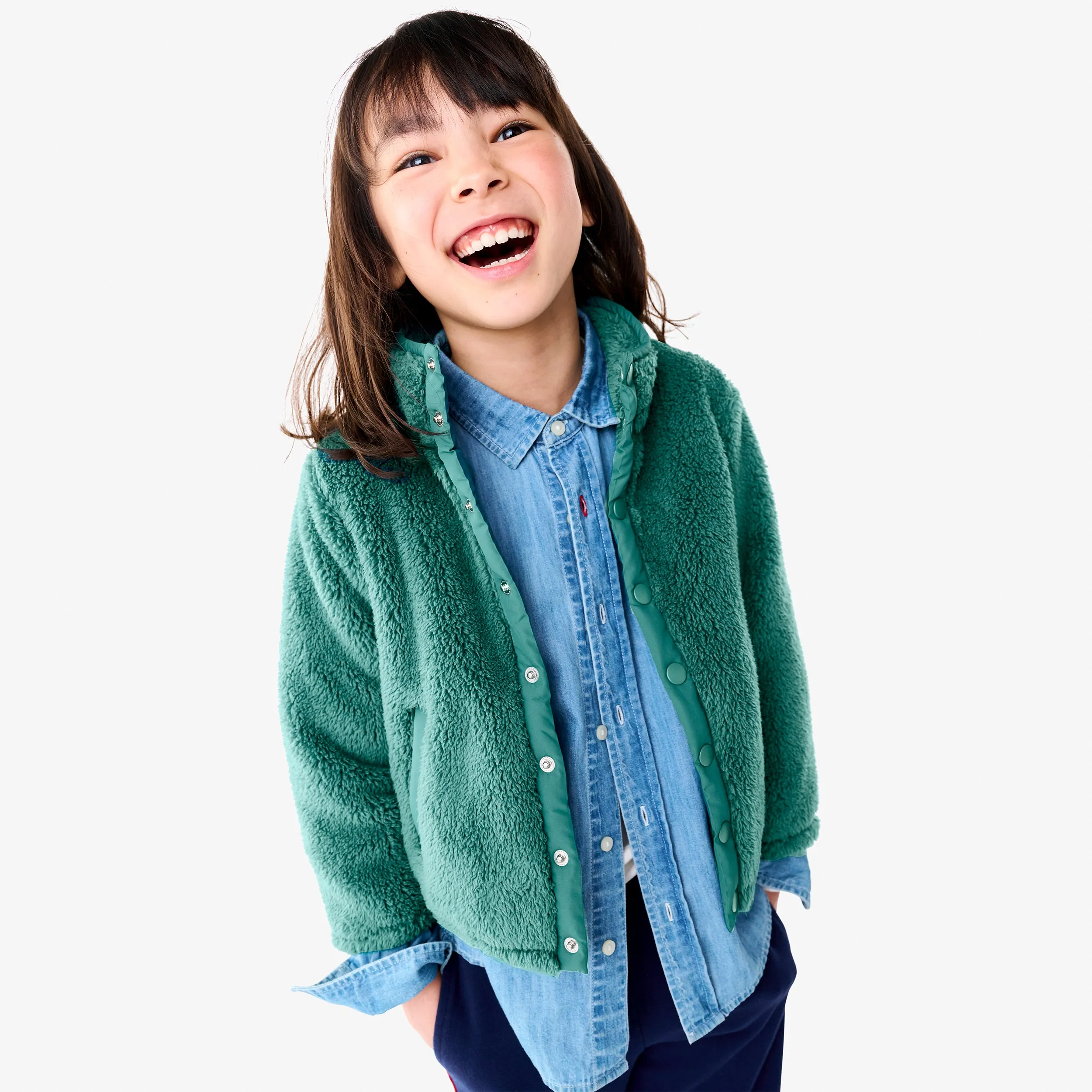 Kids teddy fleece jacket