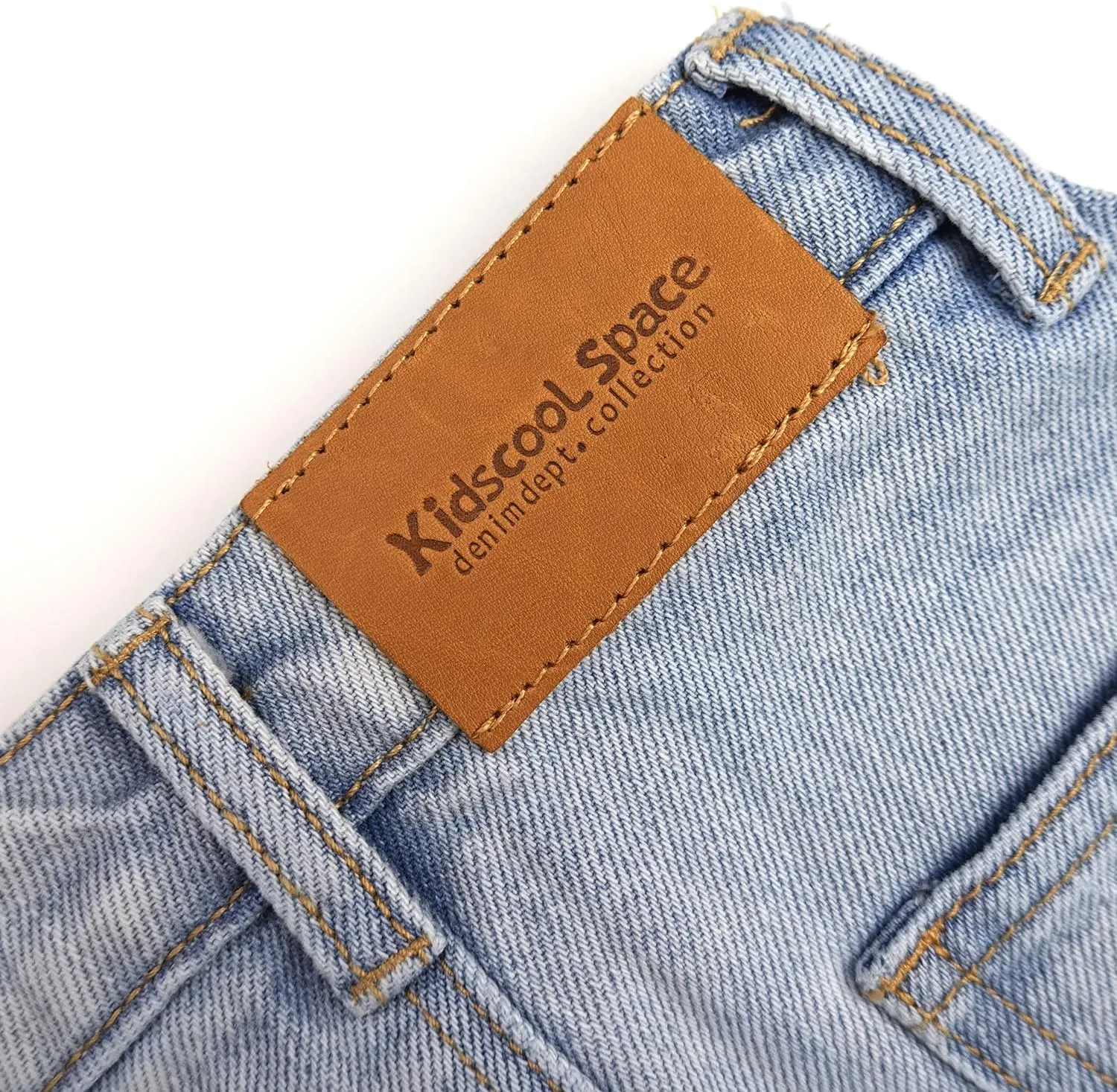 KIDSCOOL SPACE Baby & Little Girls Summer Denim Skirt,Raw Edge Fashion Jeans Short Dress