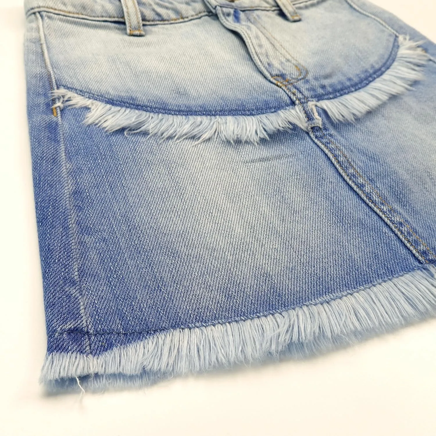 KIDSCOOL SPACE Baby & Little Girls Summer Denim Skirt,Raw Edge Fashion Jeans Short Dress