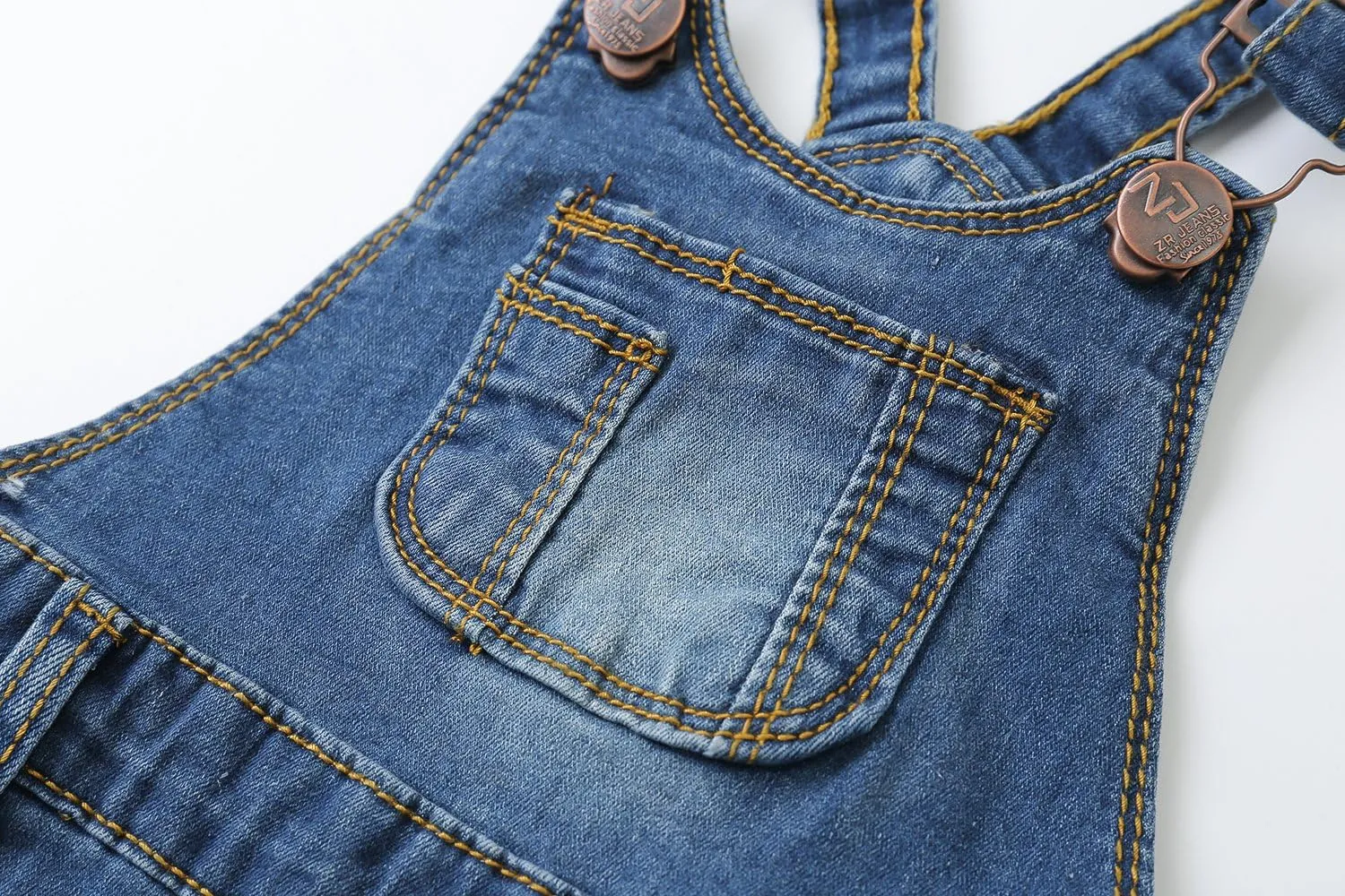 KIDSCOOL SPACE Baby Boy Girl Jean Shorts,Toddler Denim Cute Summer Shortalls
