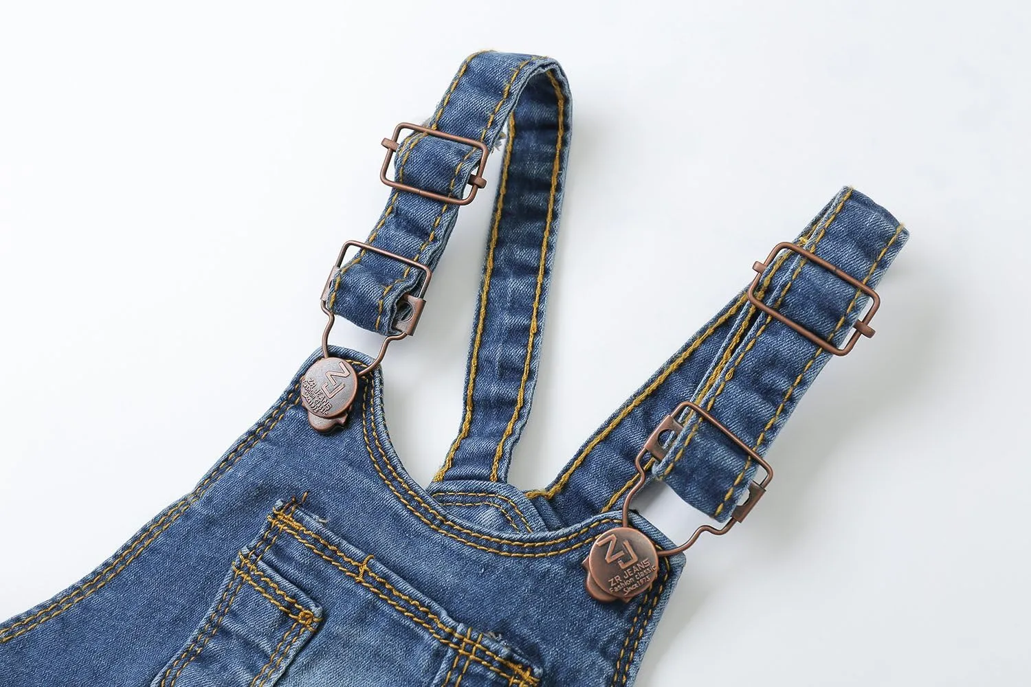 KIDSCOOL SPACE Baby Boy Girl Jean Shorts,Toddler Denim Cute Summer Shortalls