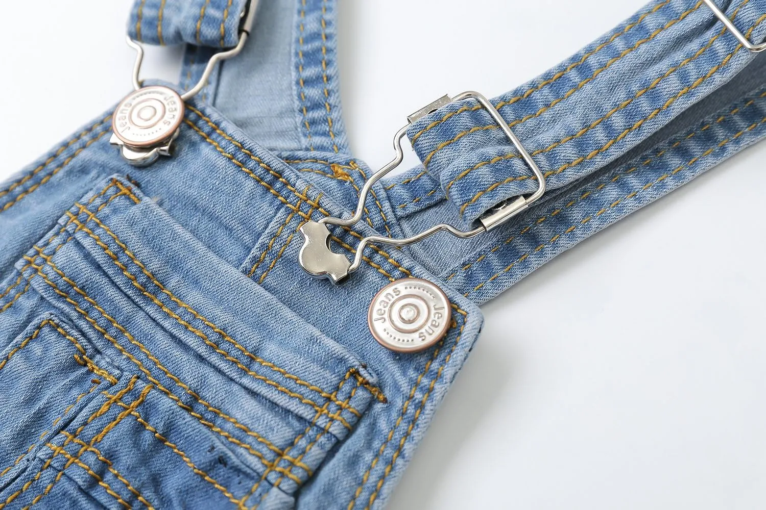 KIDSCOOL SPACE Baby Boy Girl Jean Shorts,Toddler Denim Cute Summer Shortalls