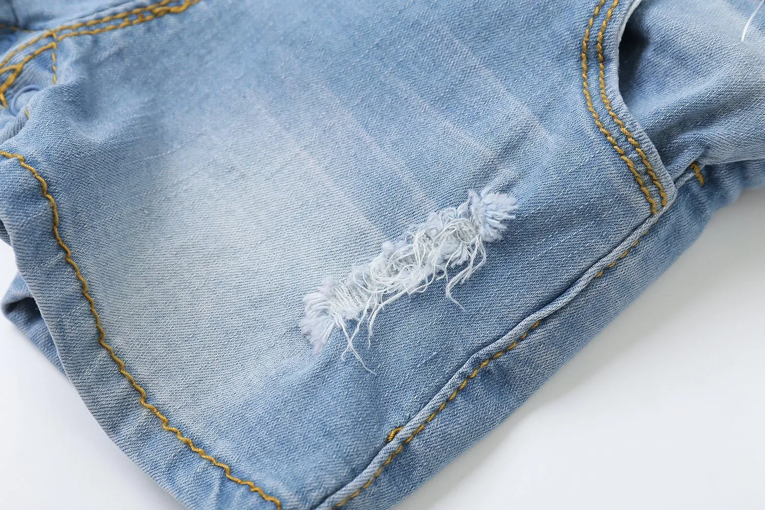 KIDSCOOL SPACE Baby Boy Girl Jean Shorts,Toddler Denim Cute Summer Shortalls