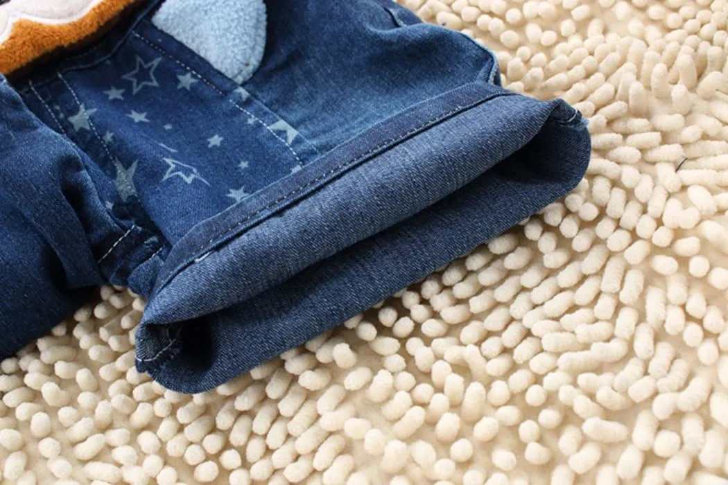 KIDSCOOL SPACE Baby Cute Summer Jean Overalls,Toddler Denim Cartoon 3D Animal Shortalls