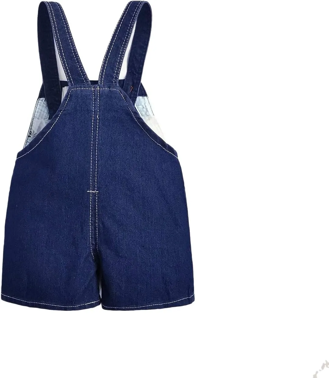 KIDSCOOL SPACE Baby Cute Summer Jean Overalls,Toddler Denim Cartoon 3D Animal Shortalls