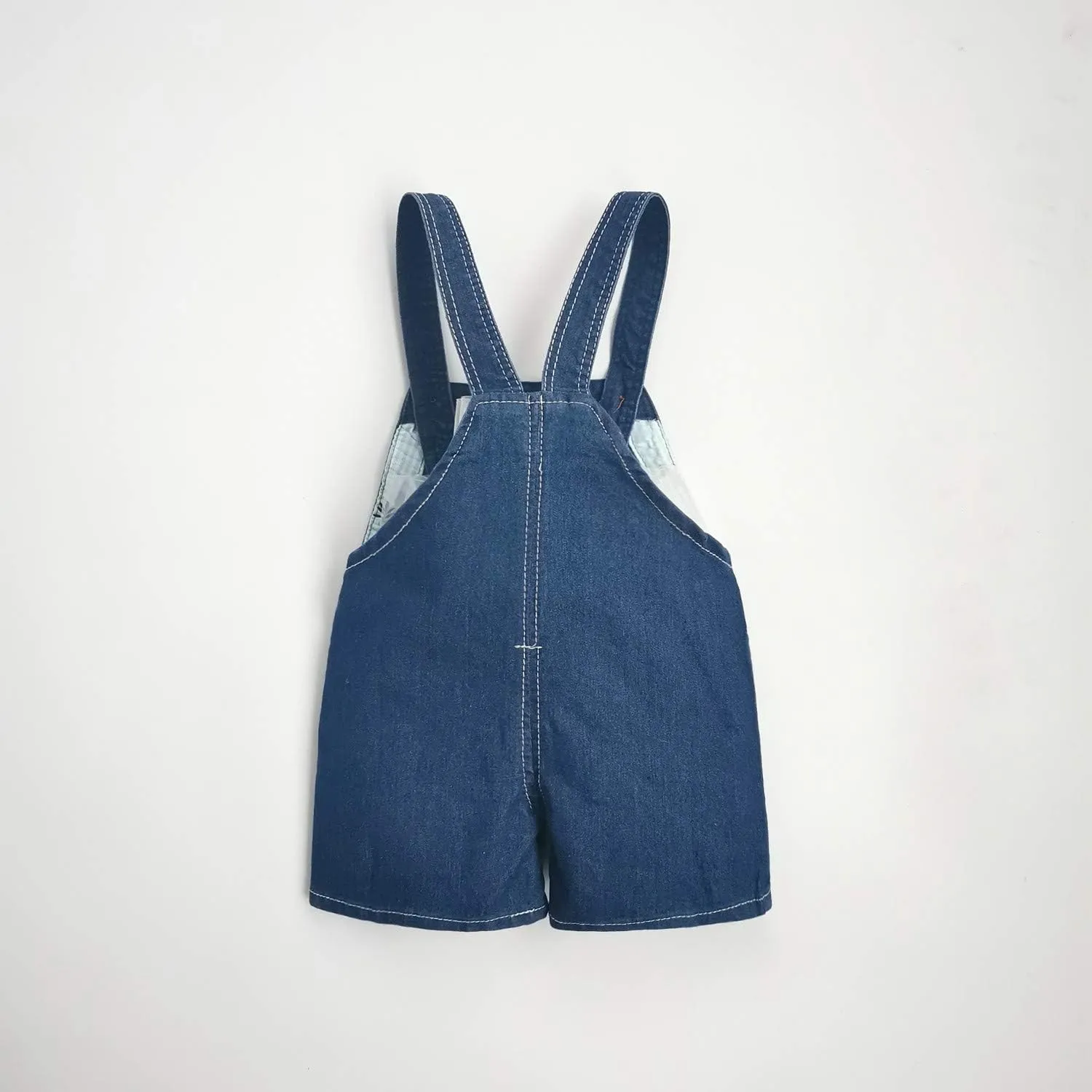 KIDSCOOL SPACE Baby Cute Summer Jean Overalls,Toddler Denim Cartoon 3D Animal Shortalls