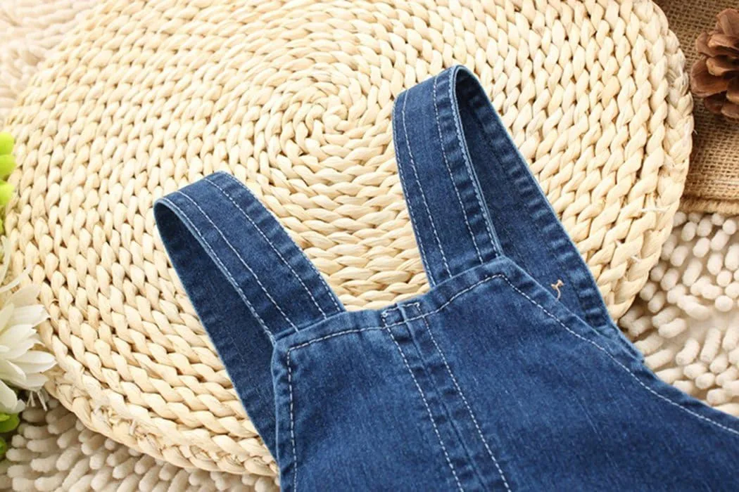 KIDSCOOL SPACE Baby Cute Summer Jean Overalls,Toddler Denim Cartoon 3D Animal Shortalls