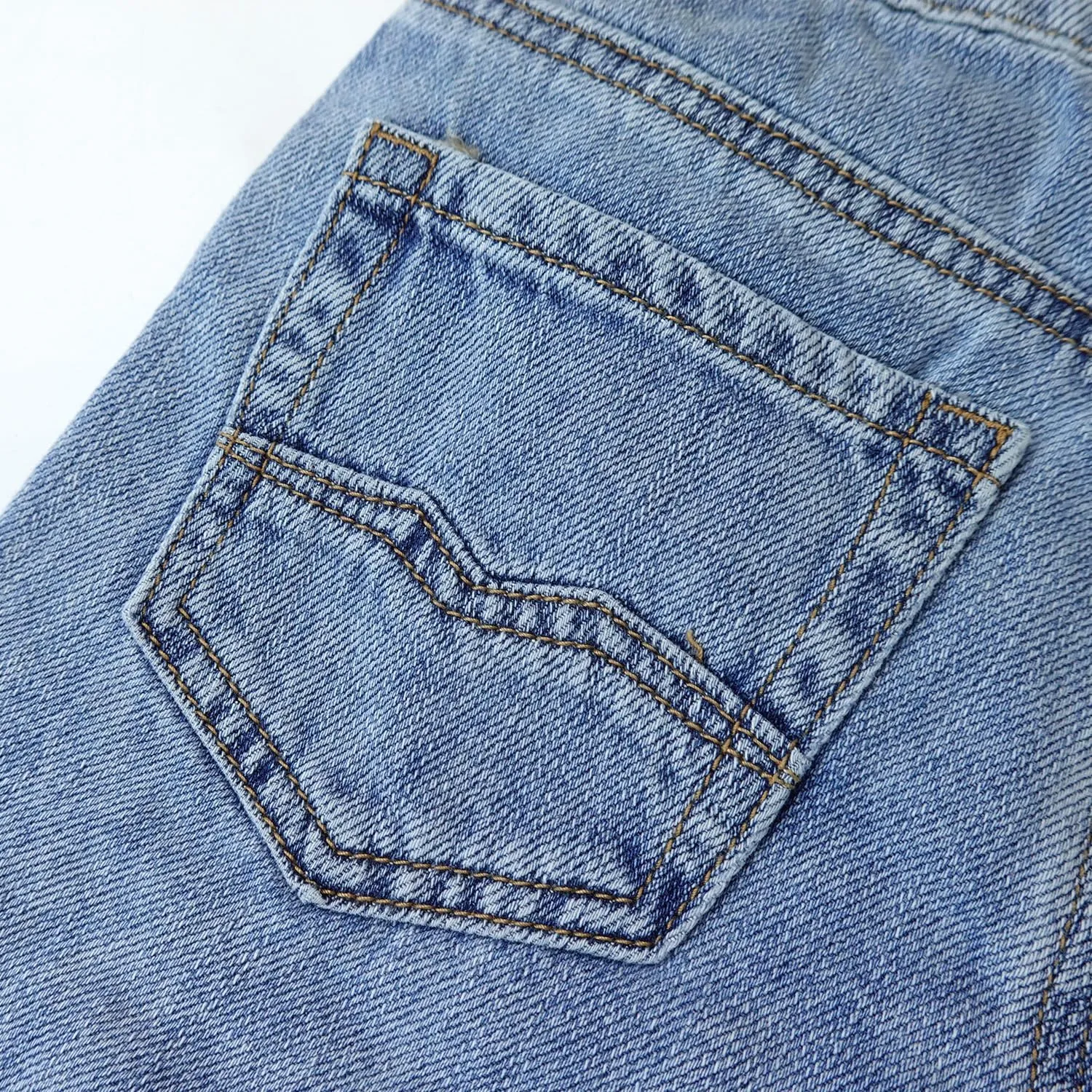 KIDSCOOL SPACE Baby Little Big Boys Denim Shorts,Elastic Waistband Inside Ripped Holes Jeans Summer Wear